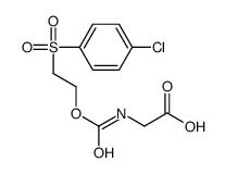 2-[2-(4-chlorophenyl)sulfonylethoxycarbonylamino]acetic acid结构式