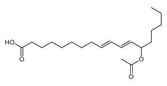 13-acetyloxyoctadeca-9,11-dienoic acid Structure