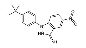 1-(4-tert-butylphenyl)-5-nitroindazol-3-amine结构式