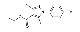 1-(4-bromophenyl)-3,5-dimethyl-1H-pyrazole-4-carboxylic acid ethyl ester Structure