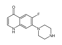 6-fluoro-7-piperazin-1-yl-1H-quinolin-4-one Structure