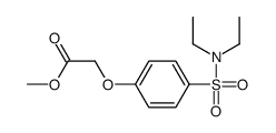 methyl 2-[4-(diethylsulfamoyl)phenoxy]acetate结构式