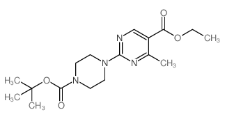 Ethyl 2-(4-(tert-butoxycarbonyl)piperazin-1-yl)-4-methylpyrimidine-5-carboxylate picture