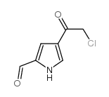 4-(2-Chloroacetyl)-1H-pyrrole-2-carbaldehyde Structure