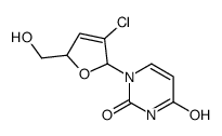 2'-chloro-2',3'-dideoxyuridinene Structure
