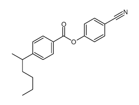 (4-cyanophenyl) 4-hexan-2-ylbenzoate Structure