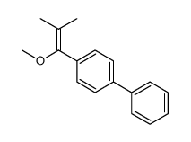 1-(1-methoxy-2-methylprop-1-enyl)-4-phenylbenzene结构式