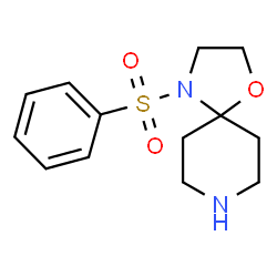 4-(Phenylsulfonyl)-1-oxa-4,8-diazaspiro[4.5]decane结构式