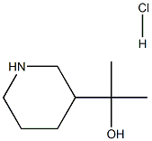 2-(piperidin-3-yl)propan-2-ol hydrochloride结构式