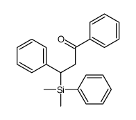 3-[dimethyl(phenyl)silyl]-1,3-diphenylpropan-1-one Structure