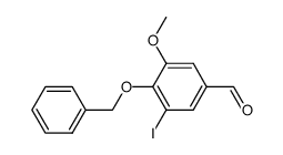 4-Benzyloxy-3-iodo-5-methoxybenzaldehyde结构式