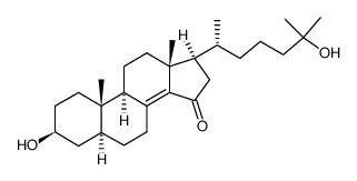 3,25-dihydroxycholest-8(14)-en-15-one structure