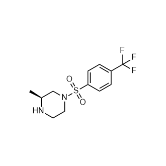 (S)-3-Methyl-1-((4-(trifluoromethyl)phenyl)sulfonyl)piperazine Structure