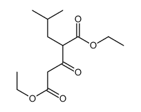 diethyl 2-(2-methylpropyl)-3-oxopentanedioate Structure