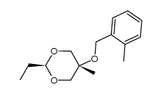 r-2-ethyl-5-methyl-t-5-(2-methylbenzyloxy)-1,3-dioxane结构式