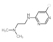 N1-(6-Chloro-4-pyrimidinyl)-N2,N2-dimethyl-1,2-ethanediamine结构式