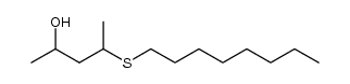 4-(octylsulfanyl)pentan-2-ol结构式