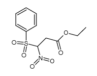 ethyl 3-nitro-3-(phenylsulfonyl)propionate Structure