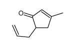 3-methyl-5-prop-2-enylcyclopent-2-en-1-one结构式