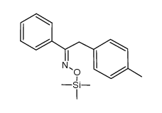 1-phenyl-2-(p-tolyl)ethanone O-trimethylsilyl oxime Structure