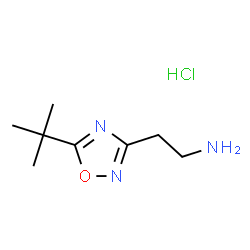 2-(5-(tert-Butyl)-1,2,4-oxadiazol-3-yl)ethan-1-amine hydrochloride Structure