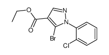 5-BROMO-1-(2-CHLORO-PHENYL)-1H-PYRAZOLE-4-CARBOXYLICACIDETHYLESTER structure