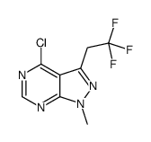 4-chloro-1-methyl-3-(2,2,2-trifluoroethyl)-1H-pyrazolo[3,4-d]pyrimidine picture