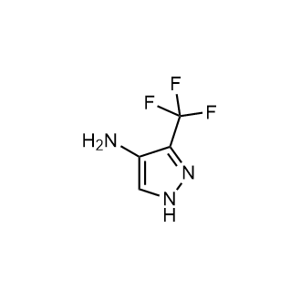 3-(三氟甲基)-1H-吡唑-4-胺结构式