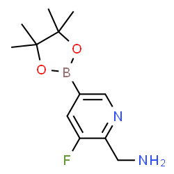 3-fluoro-N-methyl-5-(4,4,5,5-tetramethyl-1,3,2-dioxaborolan-2-yl)pyridin-2-amine Structure