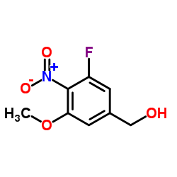 (3-Fluoro-5-methoxy-4-nitrophenyl)methanol结构式