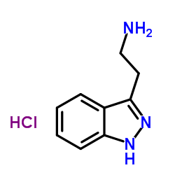 2-(1H-Indazol-3-yl)ethanamine hydrochloride (1:1)结构式