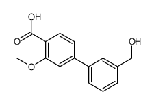 4-[3-(hydroxymethyl)phenyl]-2-methoxybenzoic acid Structure