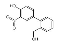 4-[2-(hydroxymethyl)phenyl]-2-nitrophenol结构式