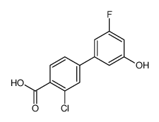 2-chloro-4-(3-fluoro-5-hydroxyphenyl)benzoic acid Structure