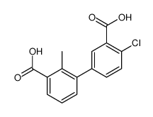 3-(3-carboxy-4-chlorophenyl)-2-methylbenzoic acid Structure