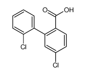 4-chloro-2-(2-chlorophenyl)benzoic acid结构式