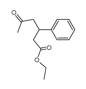 ethyl 5-oxo-3-phenylhexanoate结构式