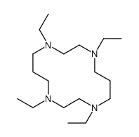 1,4,8,11-tetraethyl-1,4,8,11-tetrazacyclotetradecane Structure