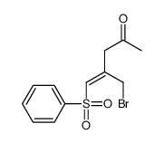 5-(benzenesulfonyl)-4-(bromomethyl)pent-4-en-2-one Structure