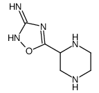 1,2,4-Oxadiazol-3-amine,5-(2-piperazinyl)-(9CI) Structure
