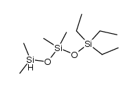 1,1,1-triethyl-3,3,5,5-tetramethyltrisiloxane结构式