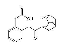 {2-[2-(1-adamantyl)-2-oxoethyl]phenyl}acetic acid Structure