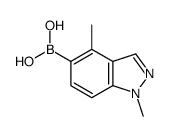 1,4-二甲基-1H-吲唑-5-基-5-硼酸结构式