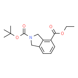 ETHYL N-BOC-ISOINDOLINE-4-CARBOXYLATE结构式