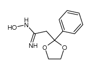 N-hydroxy-2-(2-phenyl-1,3-dioxolan-2-yl)ethanimidamide结构式