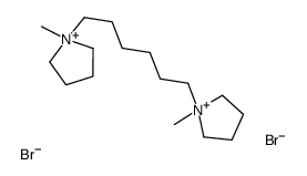 1-methyl-1-[6-(1-methylpyrrolidin-1-ium-1-yl)hexyl]pyrrolidin-1-ium,dibromide结构式