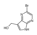 (2-bromo-5H-pyrrolo[2,3-b]pyrazin-7-yl)methanol结构式