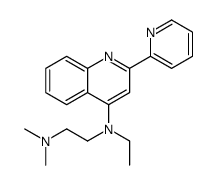 N'-ethyl-N,N-dimethyl-N'-(2-pyridin-2-ylquinolin-4-yl)ethane-1,2-diamine结构式