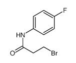 3-bromo-N-(4-fluorophenyl)propanamide结构式