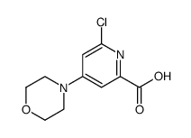 6-chloro-4-morpholinopicolinic acid Structure